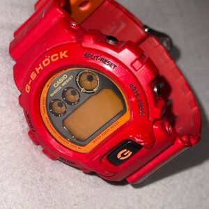 G-Shock Bold Red and Orange Smartwatch